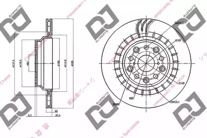 Тормозной диск DJ PARTS BD1438